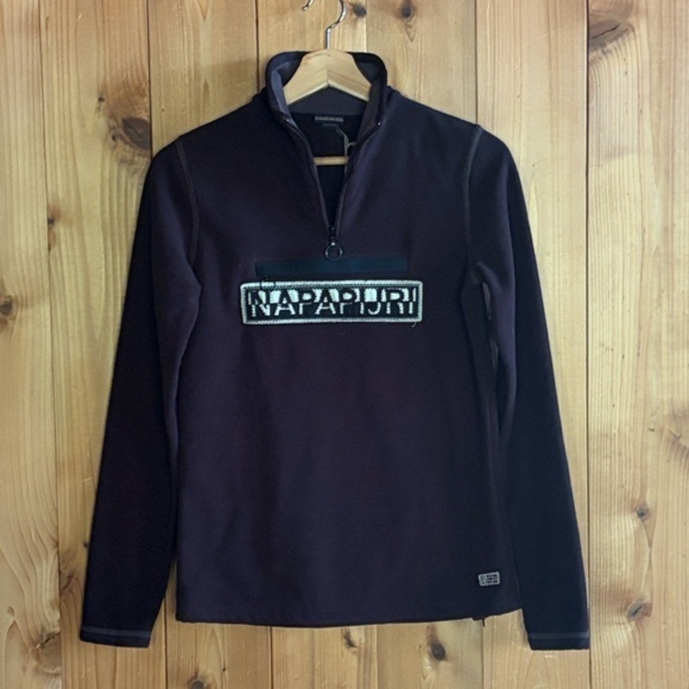 Napapijri 1/4 zip lightweight fleece pullover NWT
